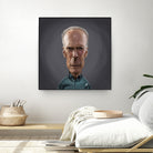 Clint Eastwood by Rob Snow on GIANT ART - brown digital painting