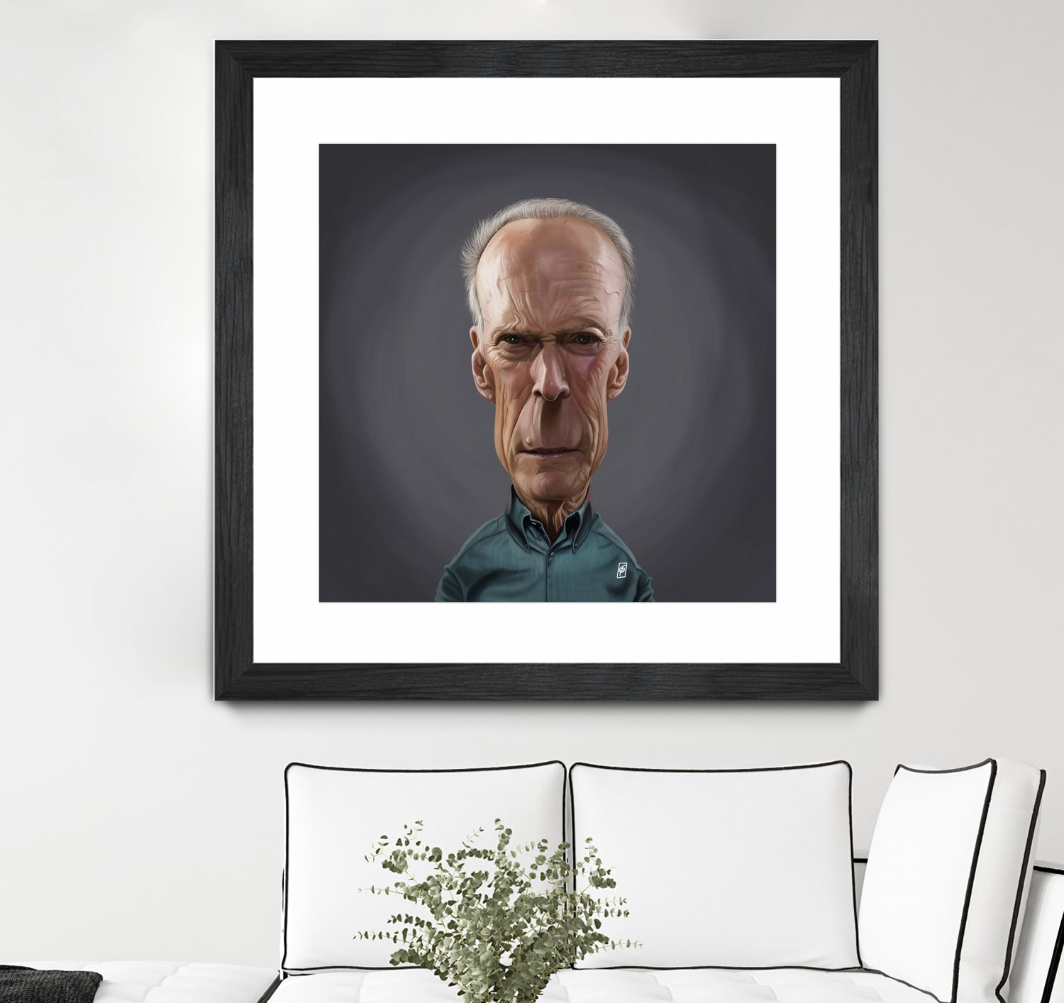 Clint Eastwood by Rob Snow on GIANT ART - brown digital painting