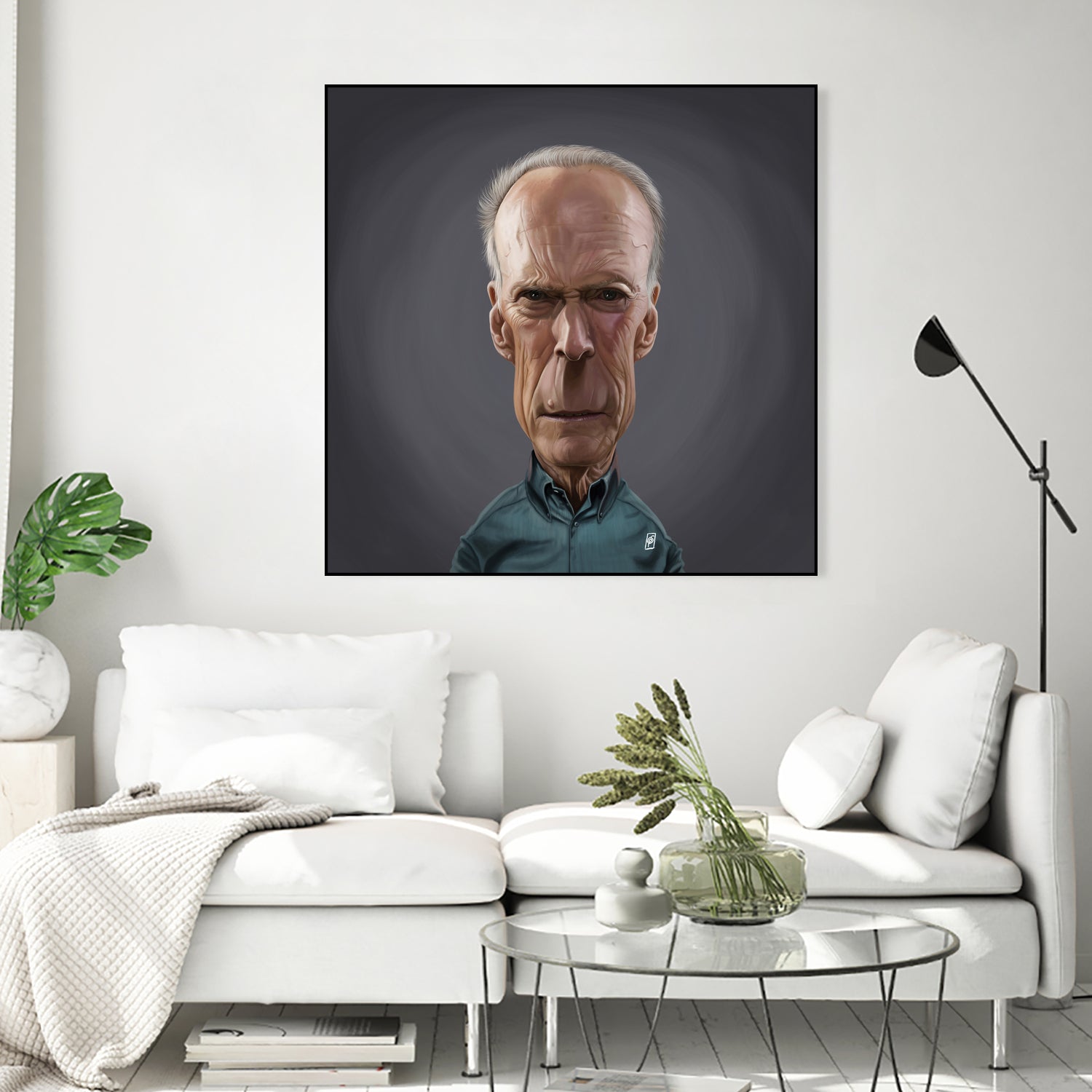 Clint Eastwood by Rob Snow on GIANT ART - brown digital painting