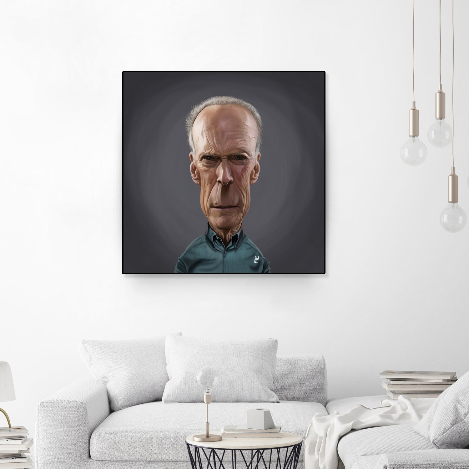 Clint Eastwood by Rob Snow on GIANT ART - brown digital painting