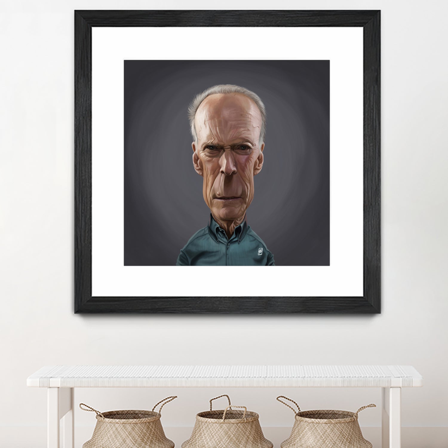 Clint Eastwood by Rob Snow on GIANT ART - brown digital painting