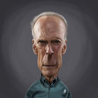 Clint Eastwood by Rob Snow on GIANT ART - brown digital painting