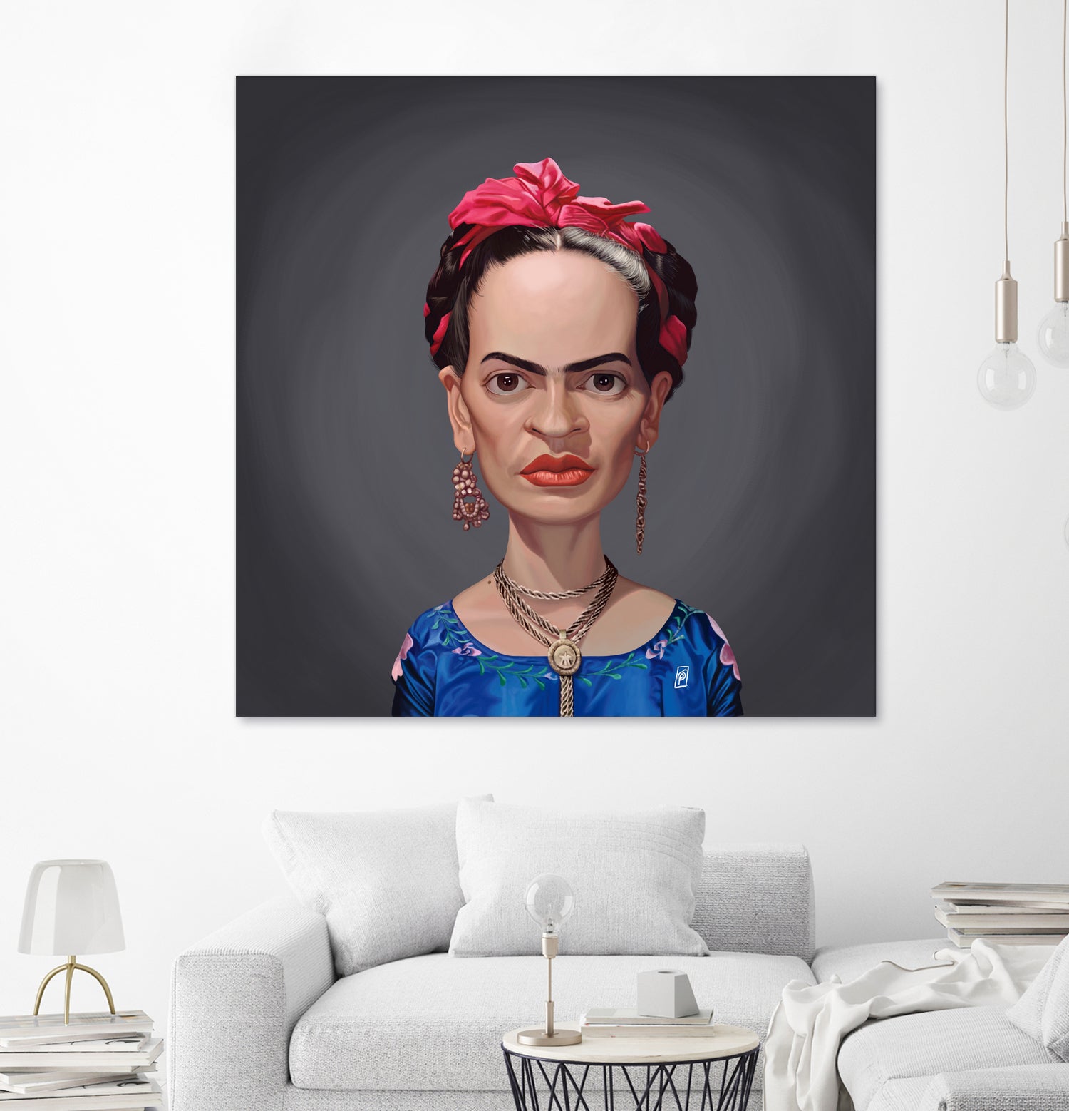 Frida Kahlo by Rob Snow on GIANT ART - blue digital painting