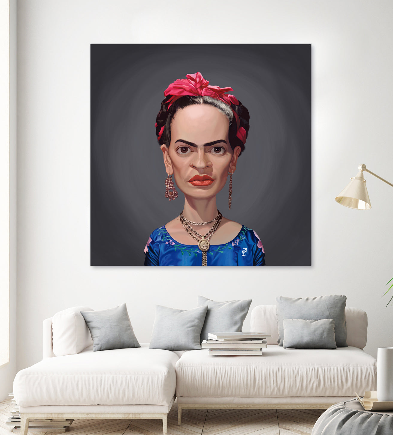 Frida Kahlo by Rob Snow on GIANT ART - blue digital painting