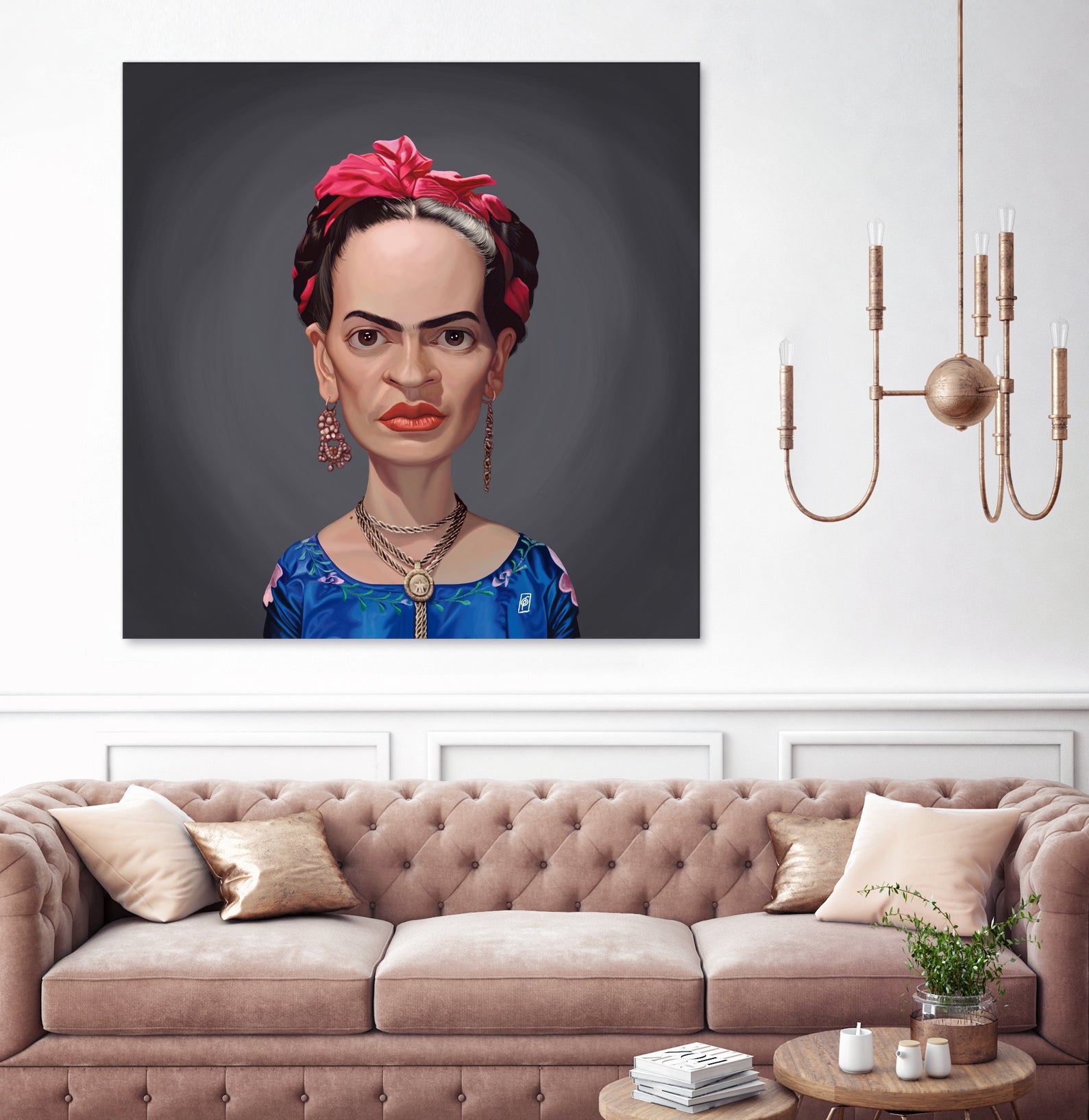 Frida Kahlo by Rob Snow on GIANT ART - blue digital painting