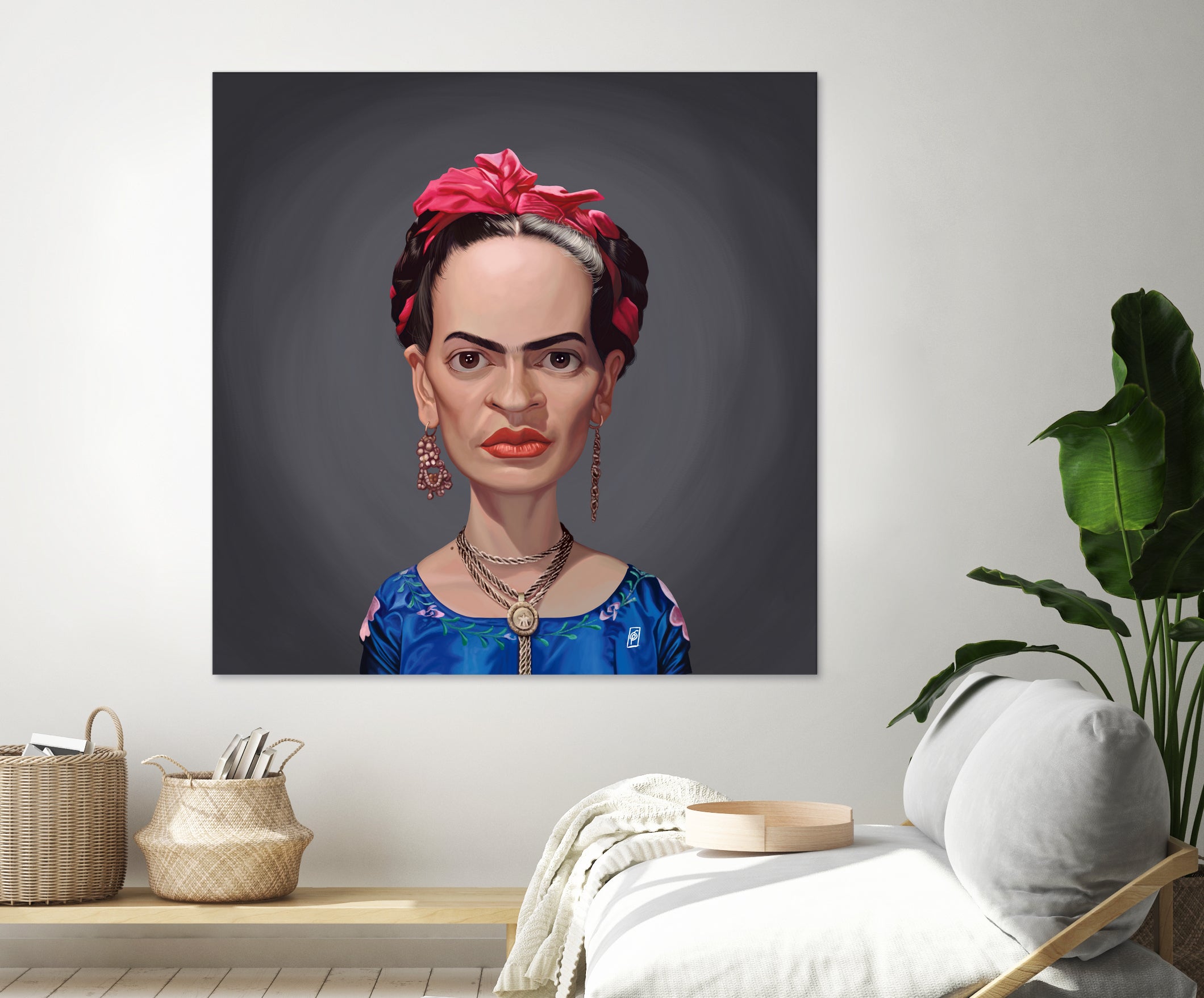 Frida Kahlo by Rob Snow on GIANT ART - blue digital painting