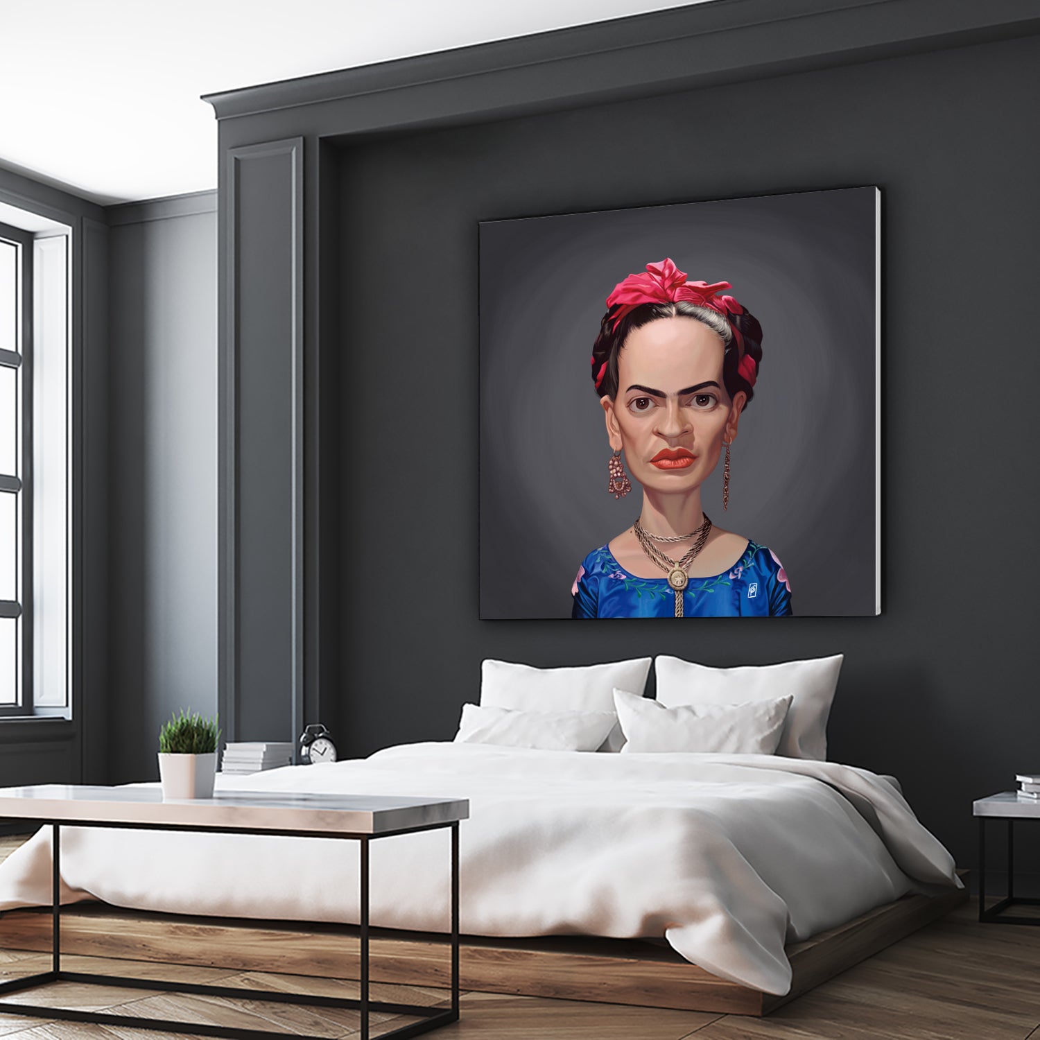 Frida Kahlo by Rob Snow on GIANT ART - blue digital painting