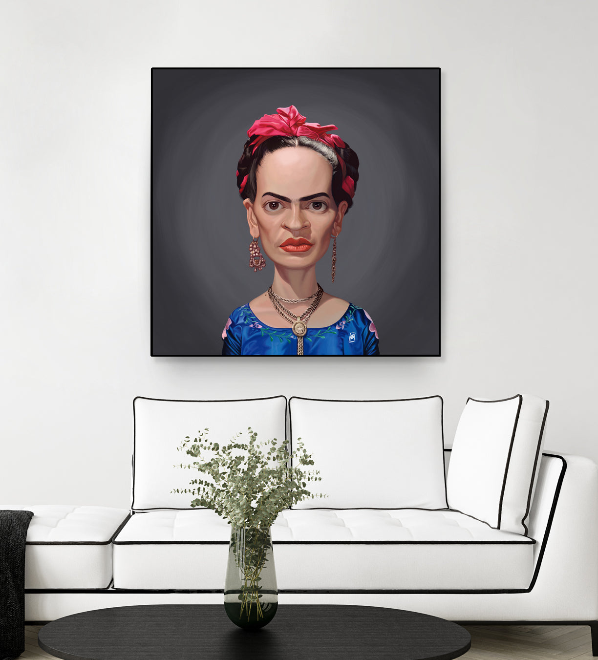 Frida Kahlo by Rob Snow on GIANT ART - blue digital painting