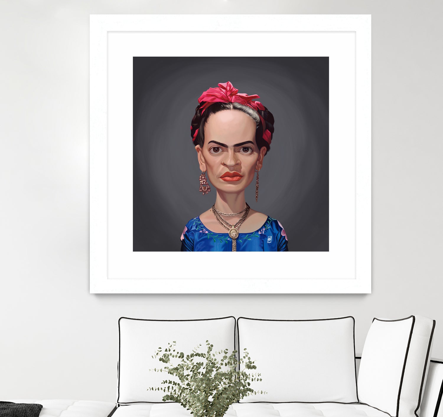 Frida Kahlo by Rob Snow on GIANT ART - blue digital painting