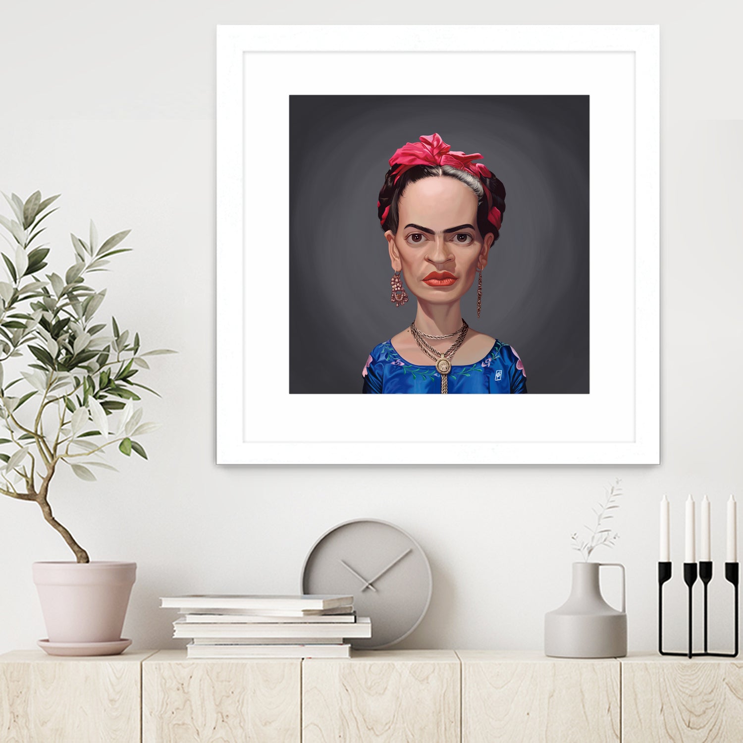 Frida Kahlo by Rob Snow on GIANT ART - blue digital painting