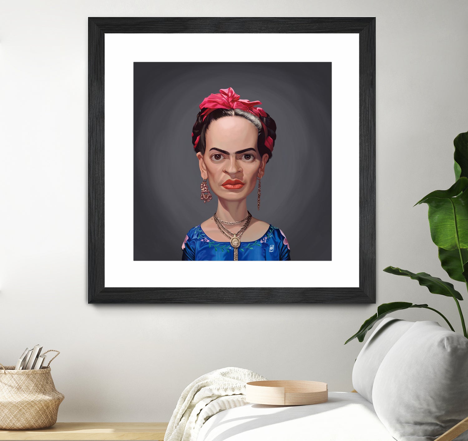 Frida Kahlo by Rob Snow on GIANT ART - blue digital painting