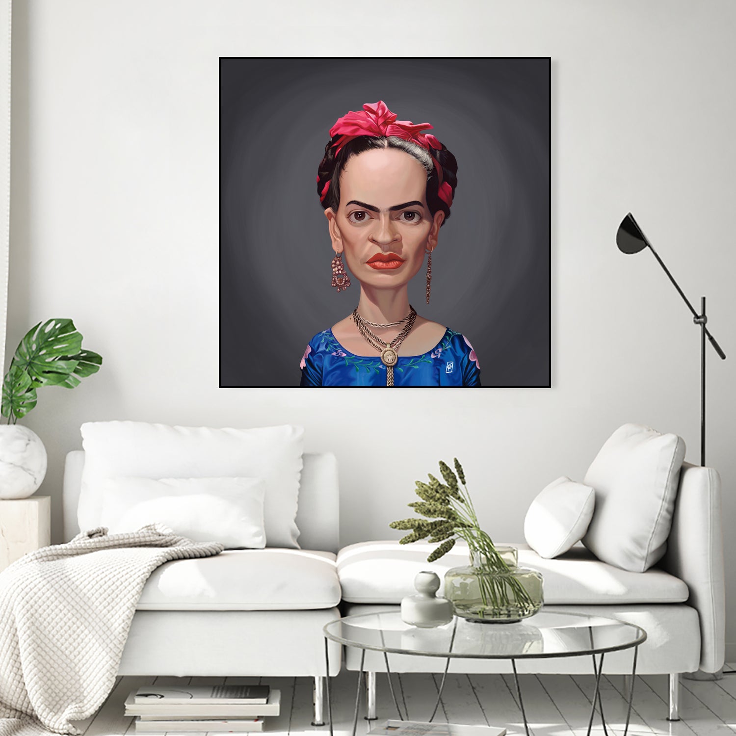 Frida Kahlo by Rob Snow on GIANT ART - blue digital painting