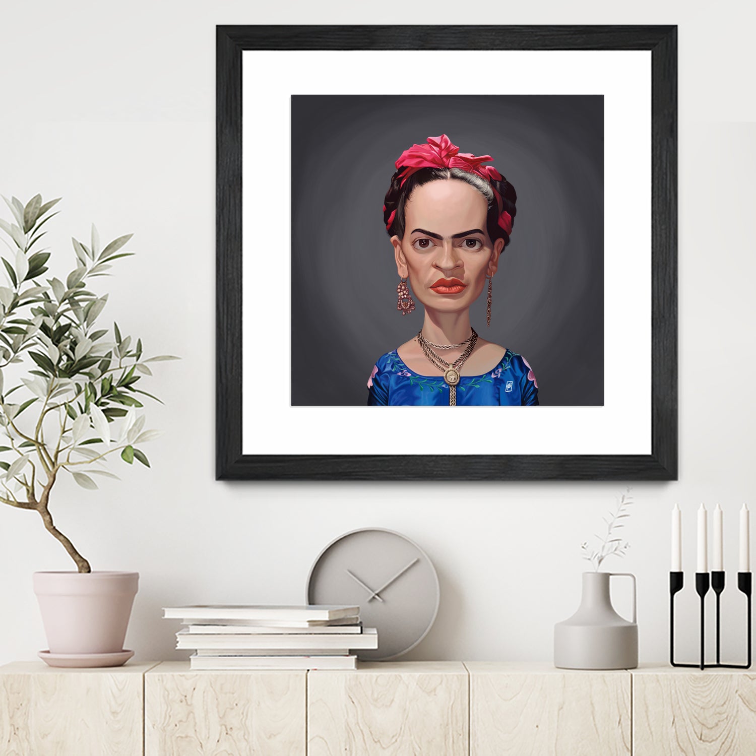 Frida Kahlo by Rob Snow on GIANT ART - blue digital painting