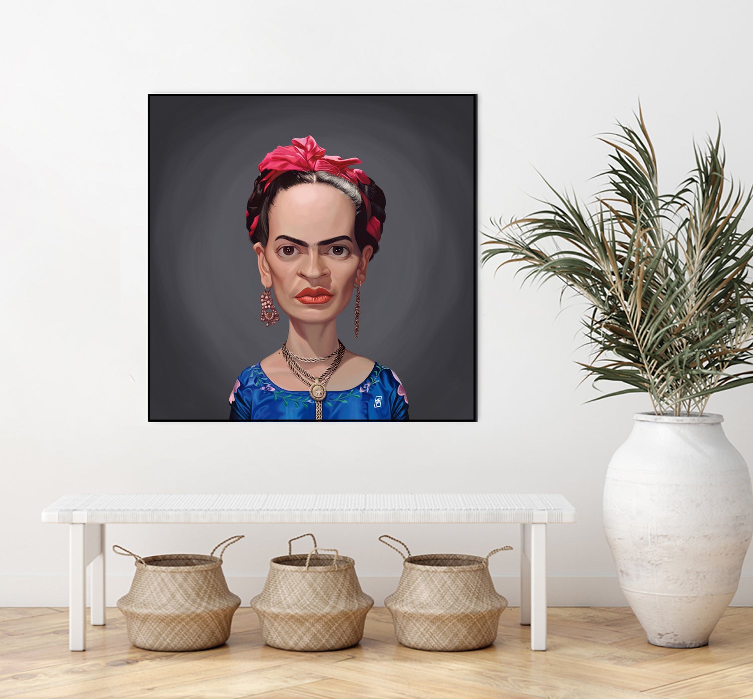 Frida Kahlo by Rob Snow on GIANT ART - blue digital painting