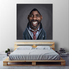 Idris Elba by Rob Snow on GIANT ART - black digital painting