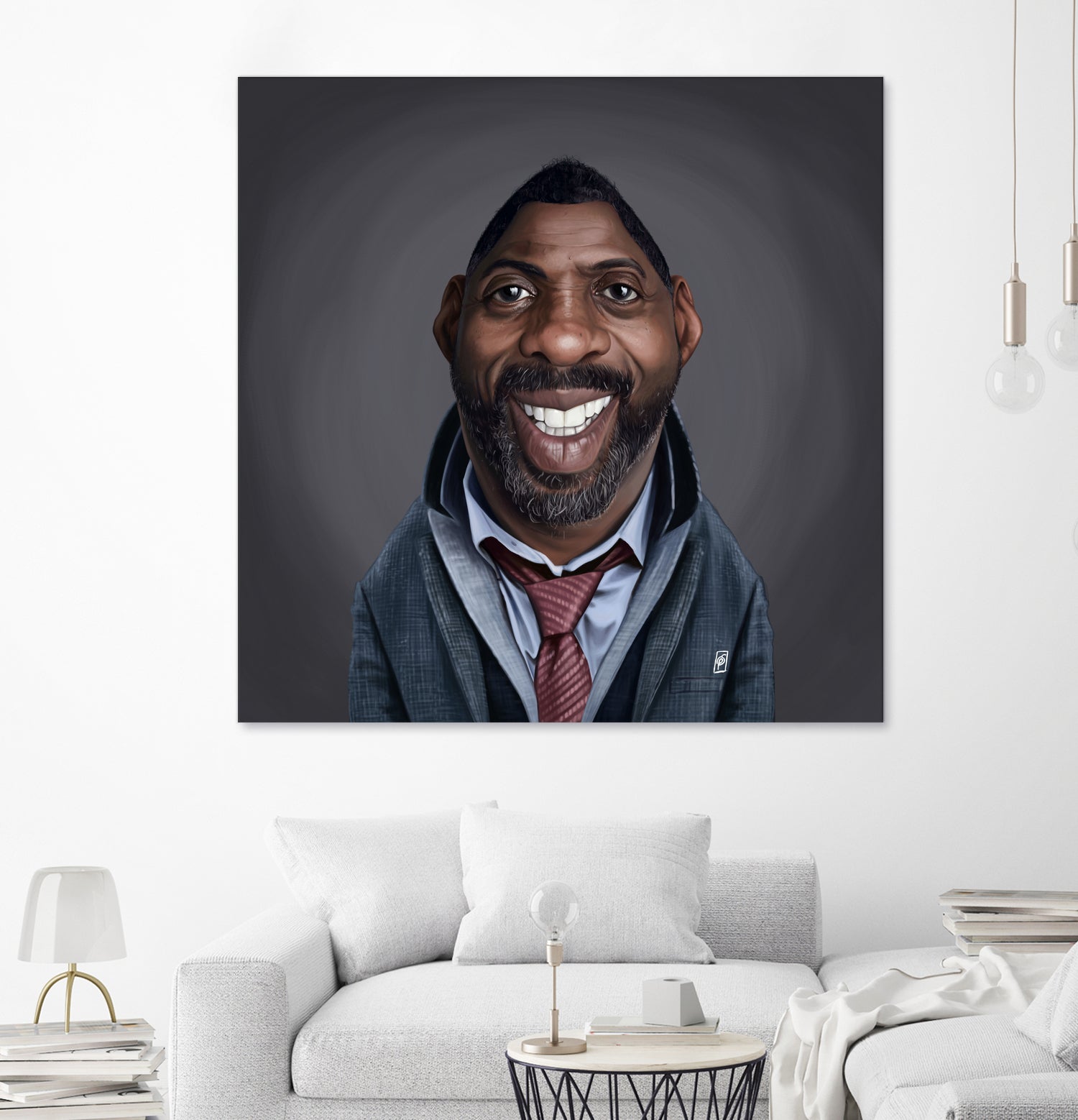 Idris Elba by Rob Snow on GIANT ART - black digital painting