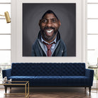 Idris Elba by Rob Snow on GIANT ART - black digital painting