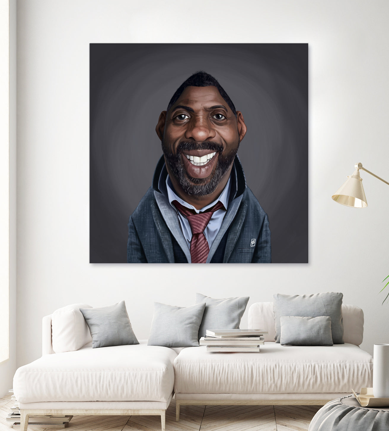 Idris Elba by Rob Snow on GIANT ART - black digital painting