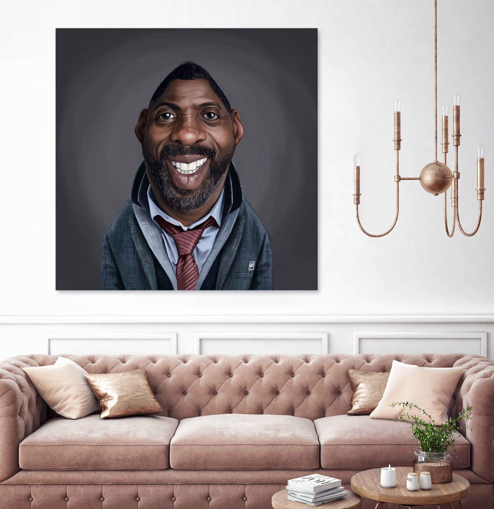 Idris Elba by Rob Snow on GIANT ART - black digital painting