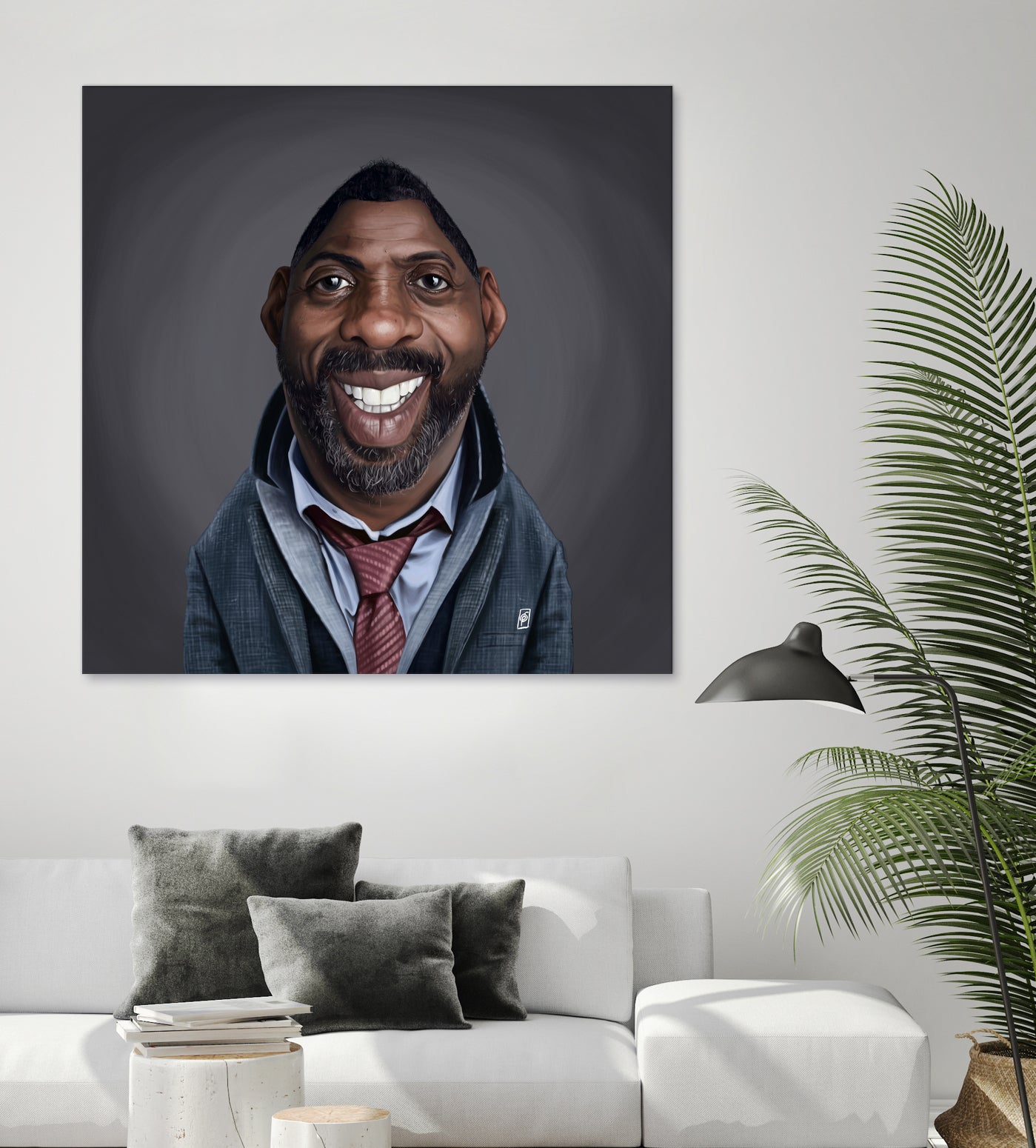 Idris Elba by Rob Snow on GIANT ART - black digital painting