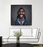 Idris Elba by Rob Snow on GIANT ART - black digital painting