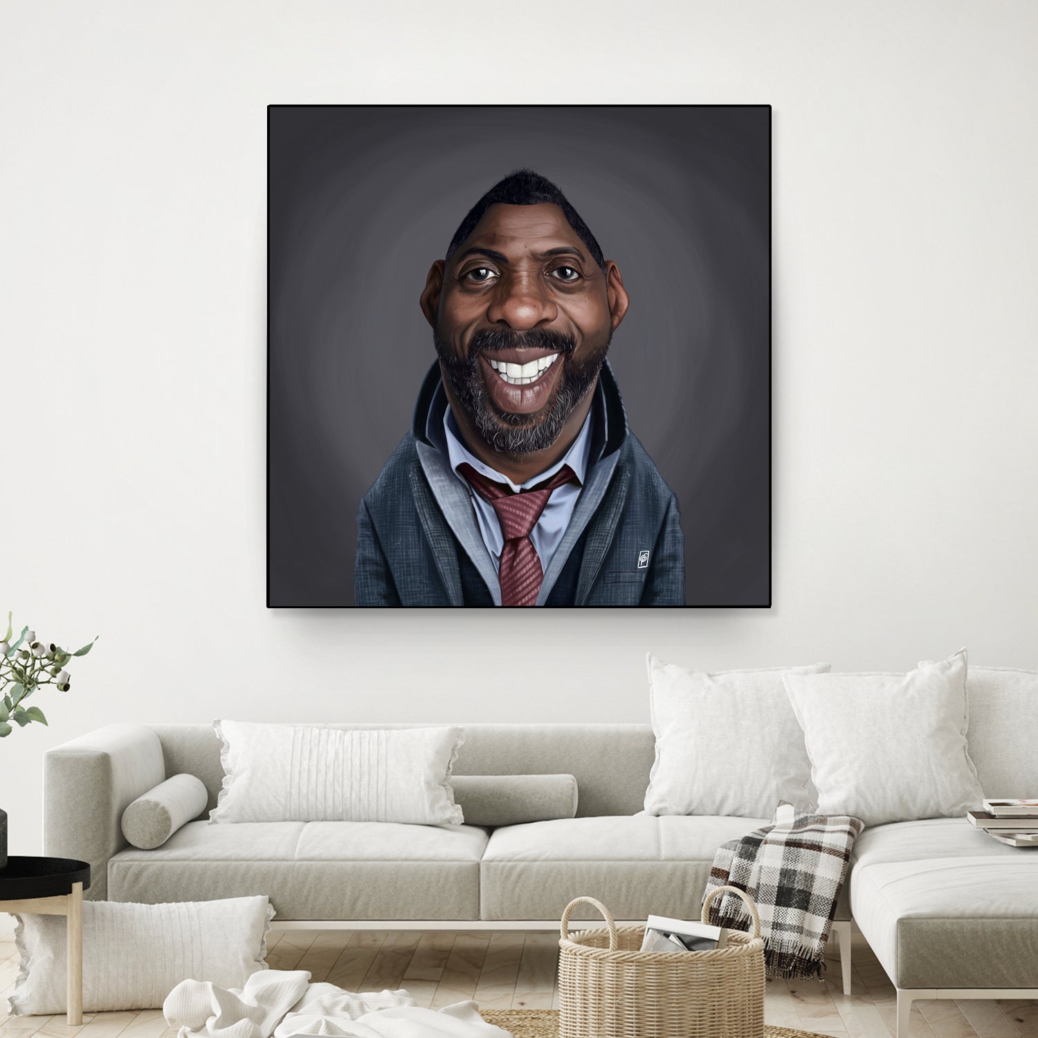 Idris Elba by Rob Snow on GIANT ART - black digital painting