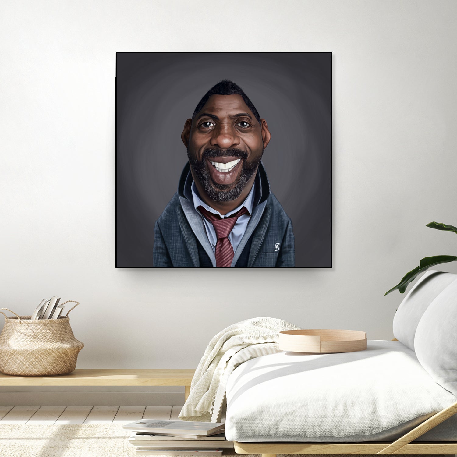 Idris Elba by Rob Snow on GIANT ART - black digital painting