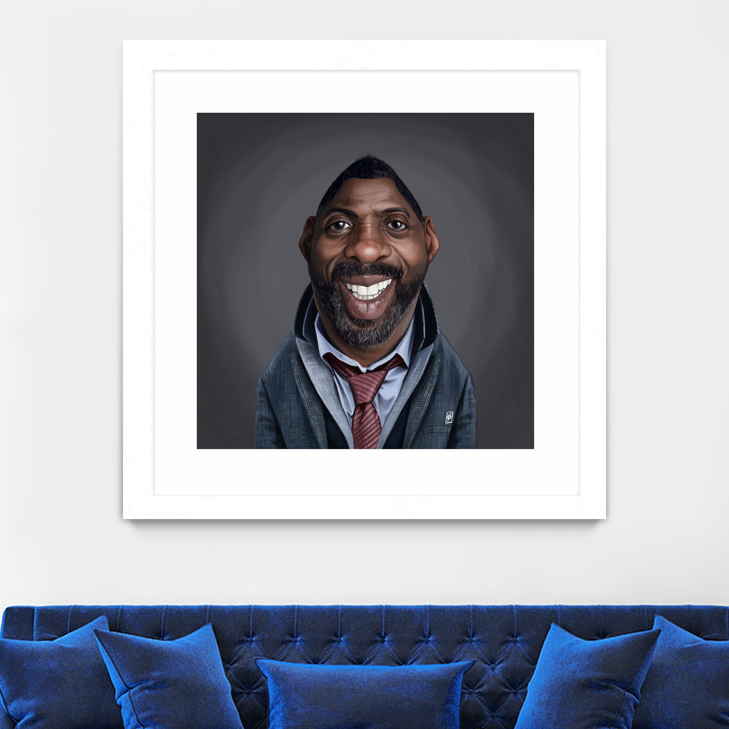 Idris Elba by Rob Snow on GIANT ART - black digital painting