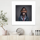 Idris Elba by Rob Snow on GIANT ART - black digital painting