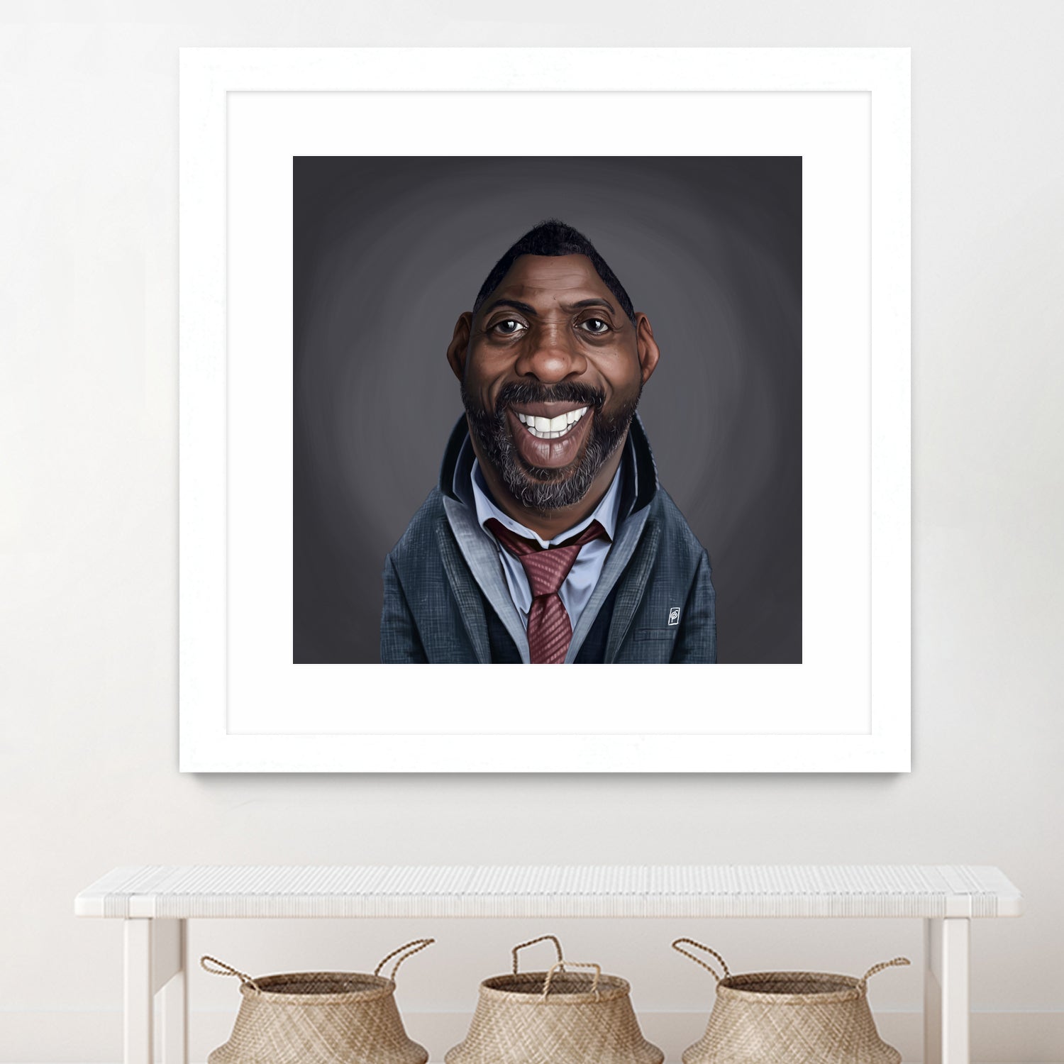 Idris Elba by Rob Snow on GIANT ART - black digital painting