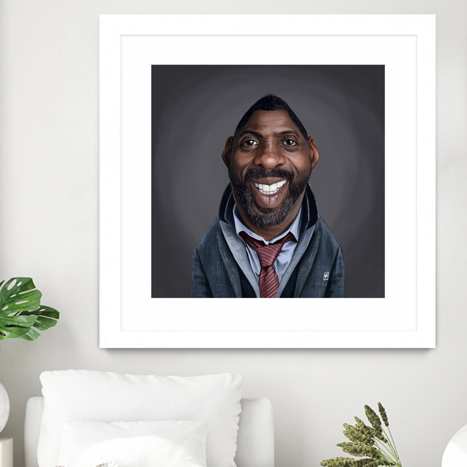 Idris Elba by Rob Snow on GIANT ART - black digital painting