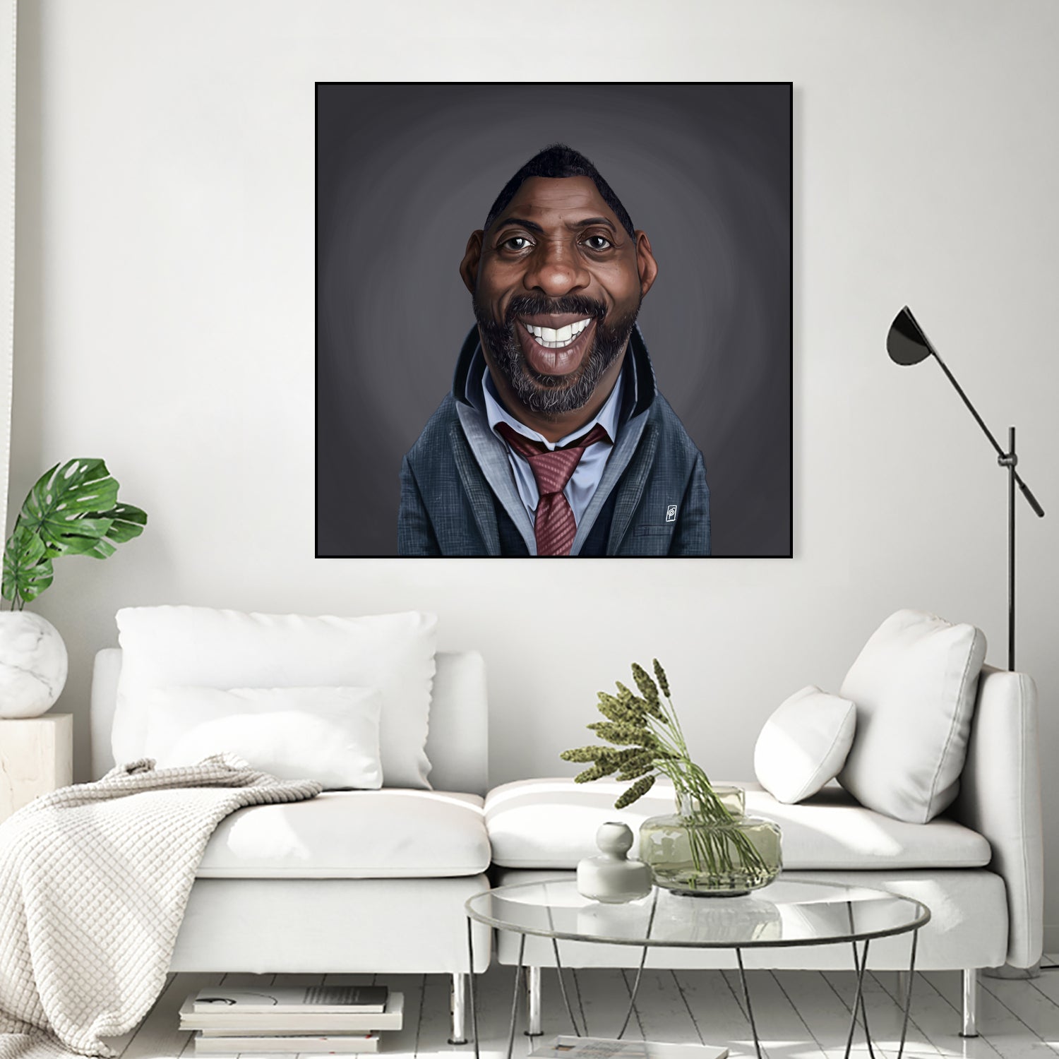 Idris Elba by Rob Snow on GIANT ART - black digital painting