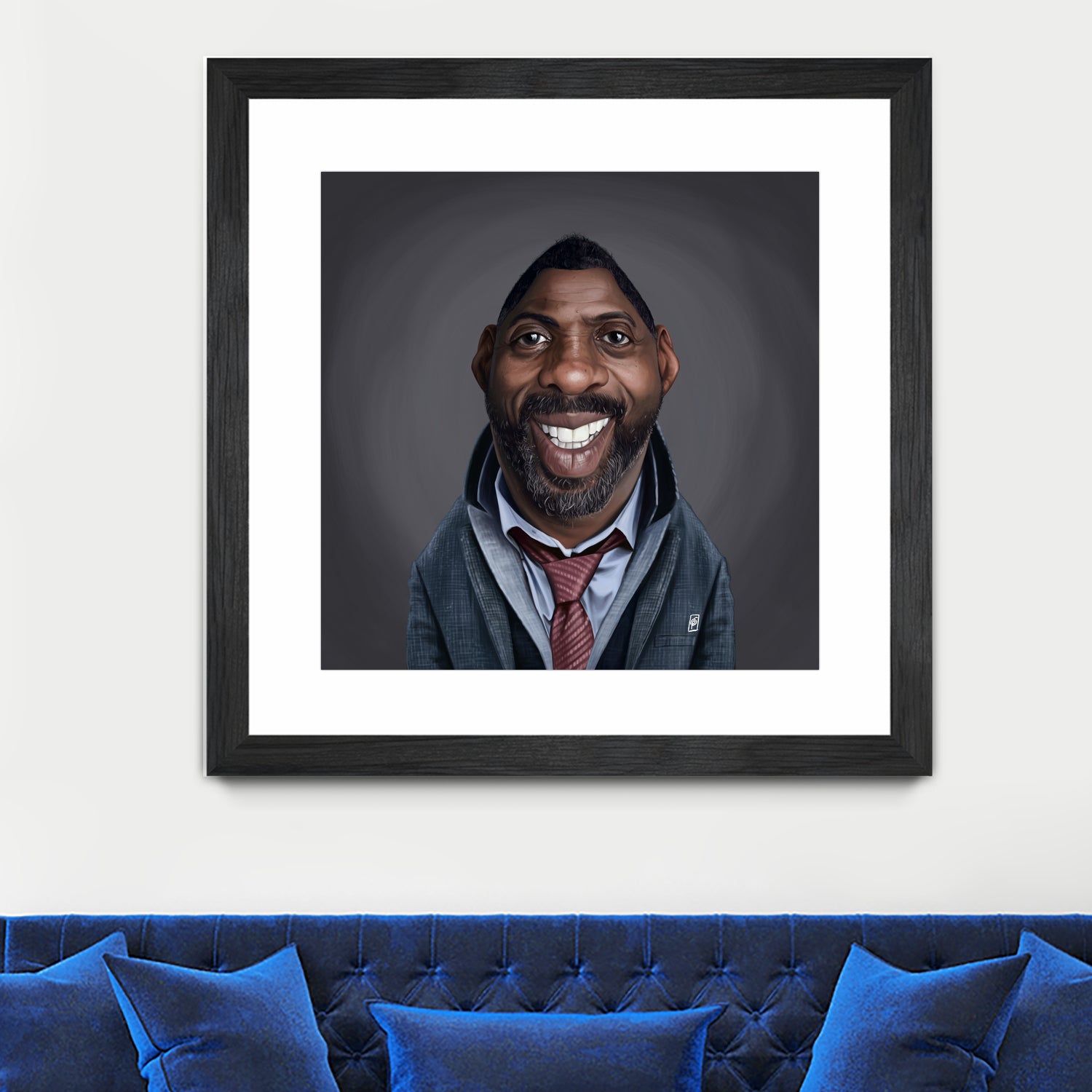 Idris Elba by Rob Snow on GIANT ART - black digital painting