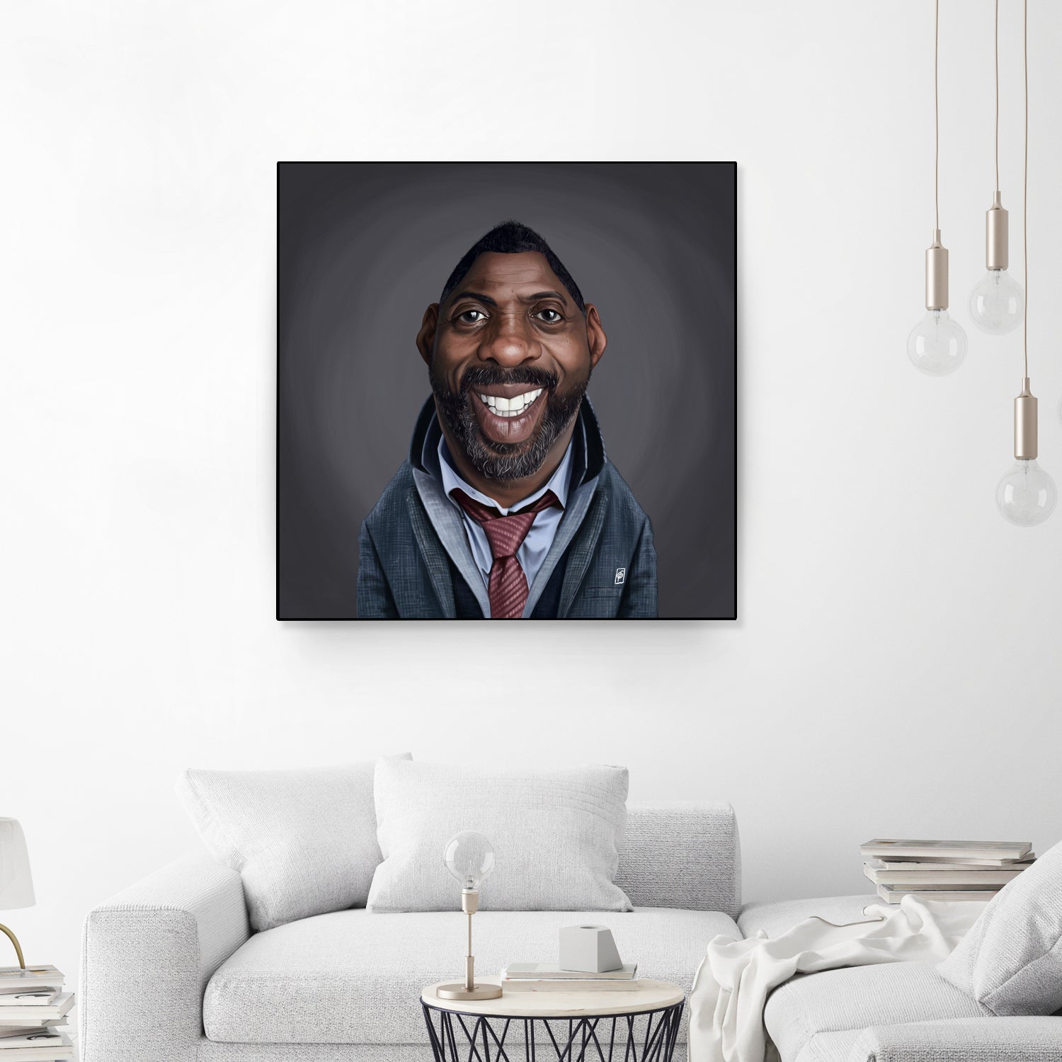 Idris Elba by Rob Snow on GIANT ART - black digital painting