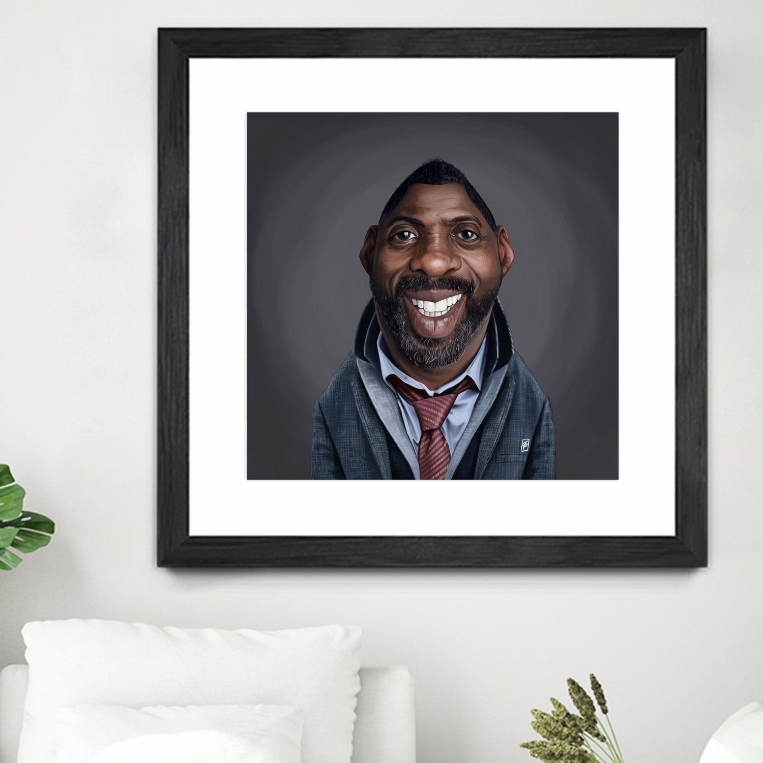 Idris Elba by Rob Snow on GIANT ART - black digital painting