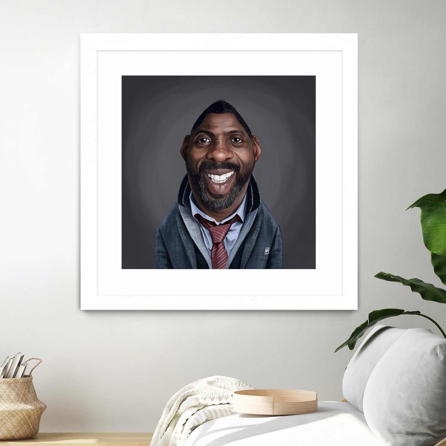 Idris Elba by Rob Snow on GIANT ART - black digital painting