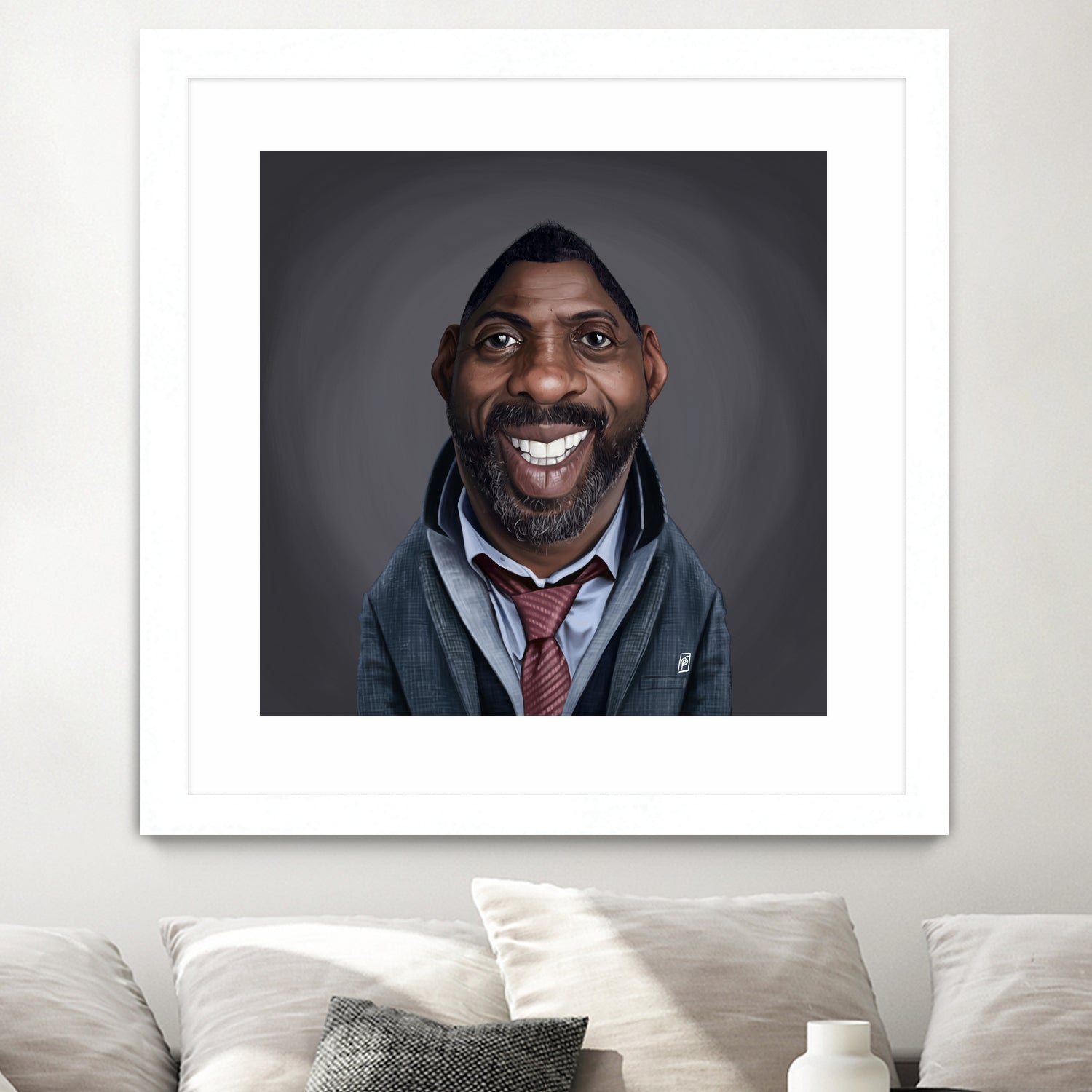 Idris Elba by Rob Snow on GIANT ART - black digital painting