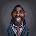 Idris Elba by Rob Snow on GIANT ART - black digital painting