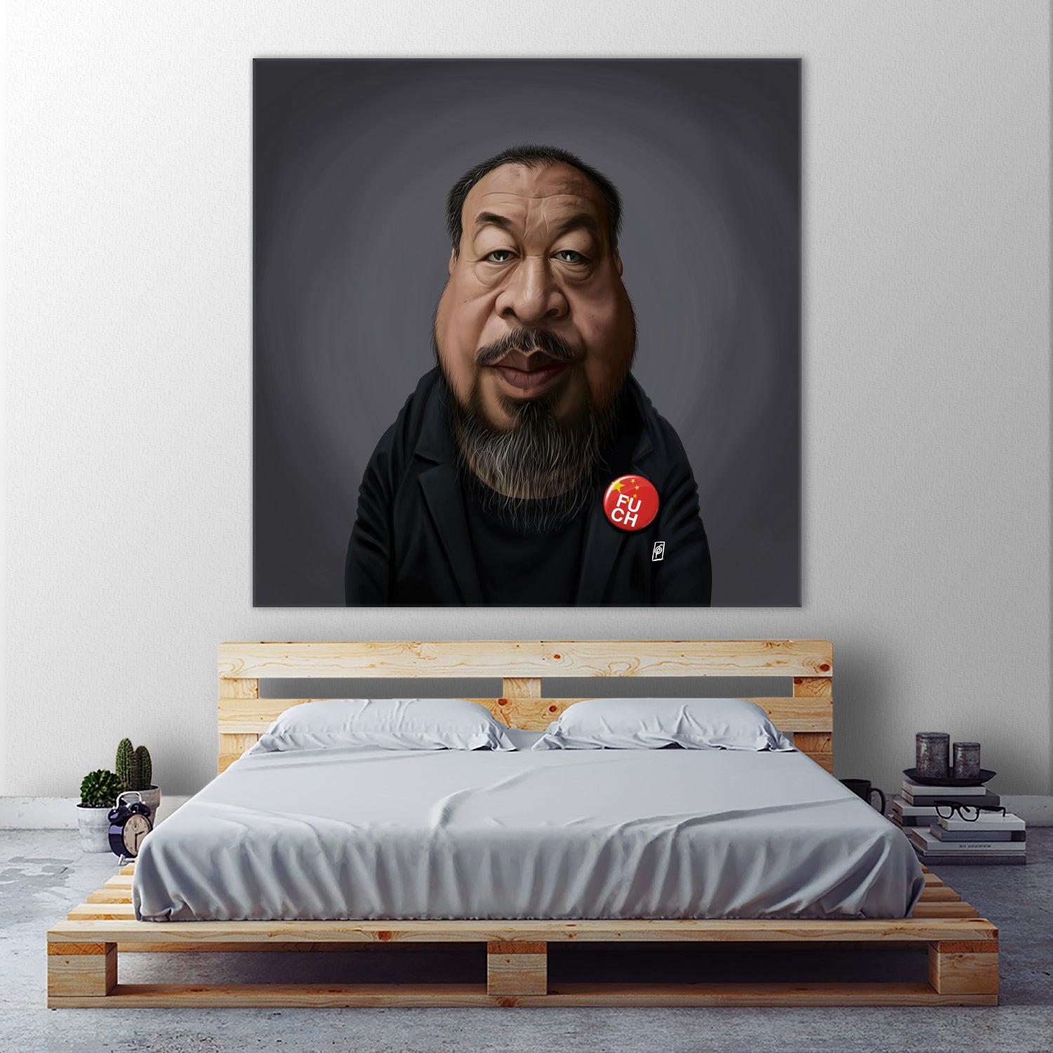 Ai WeiWei by Rob Snow on GIANT ART - black digital painting