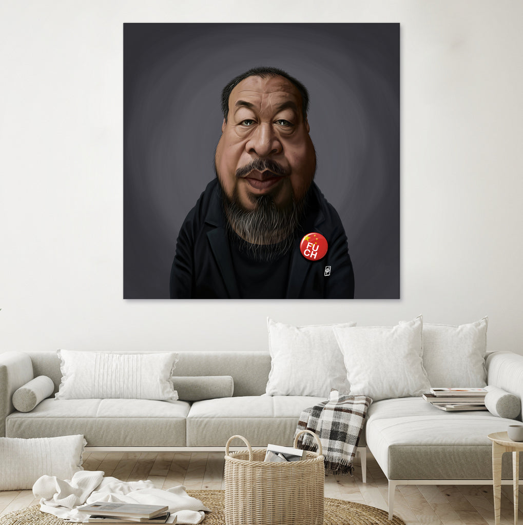 Ai WeiWei by Rob Snow on GIANT ART - black digital painting