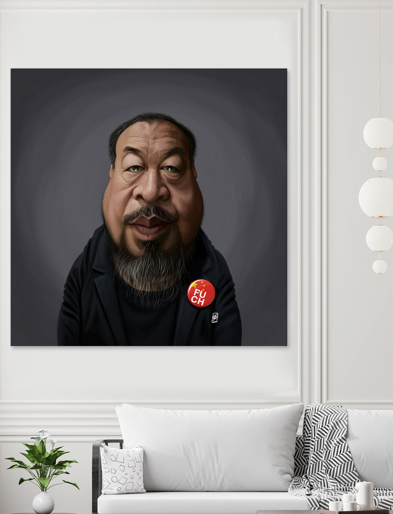 Ai WeiWei by Rob Snow on GIANT ART - black digital painting