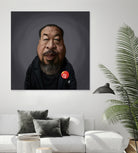 Ai WeiWei by Rob Snow on GIANT ART - black digital painting