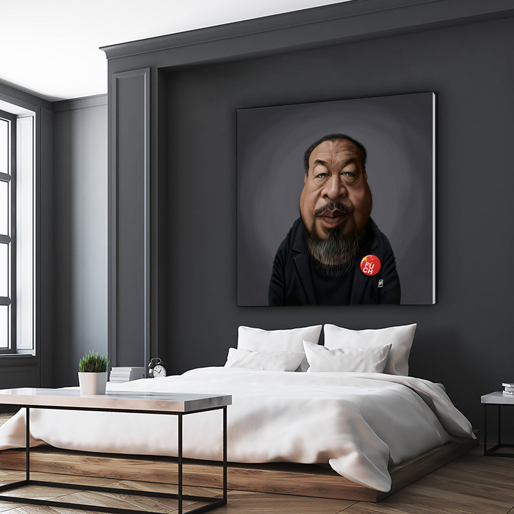 Ai WeiWei by Rob Snow on GIANT ART - black digital painting