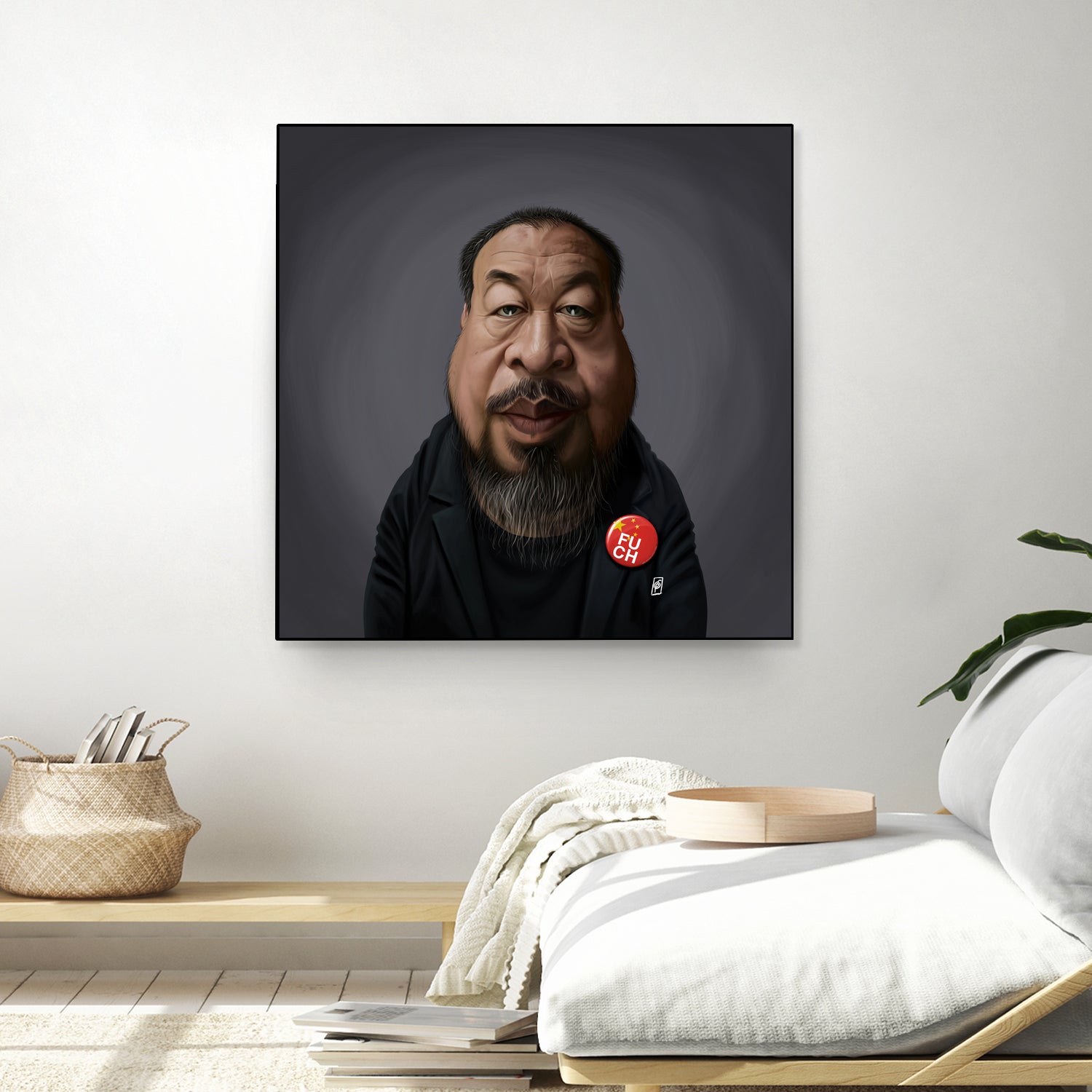 Ai WeiWei by Rob Snow on GIANT ART - black digital painting