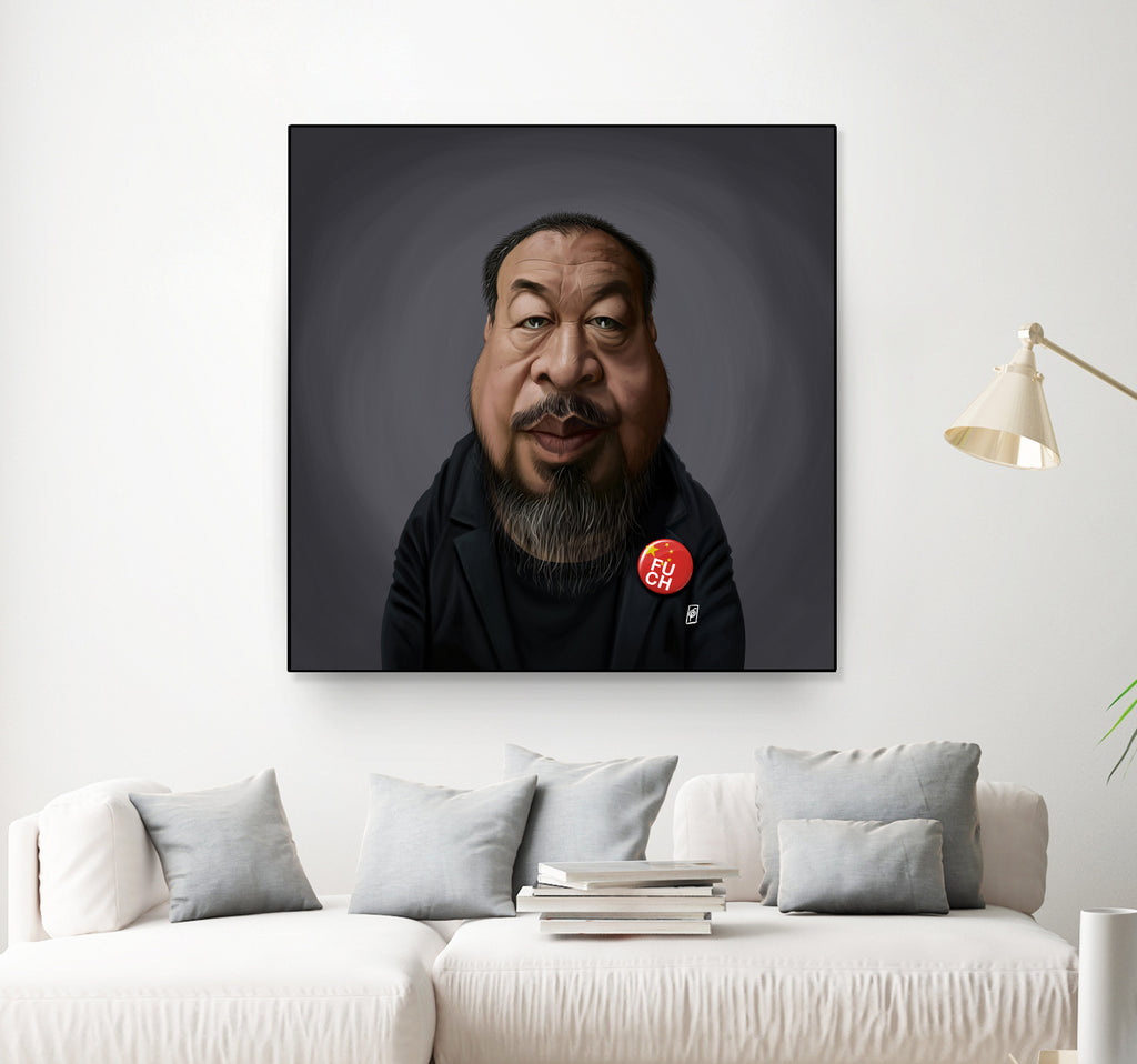 Ai WeiWei by Rob Snow on GIANT ART - black digital painting