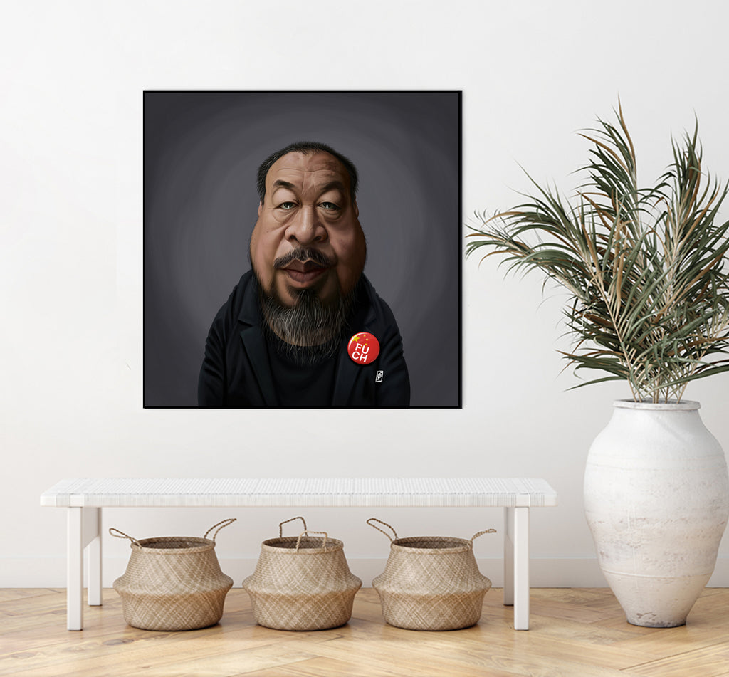 Ai WeiWei by Rob Snow on GIANT ART - black digital painting