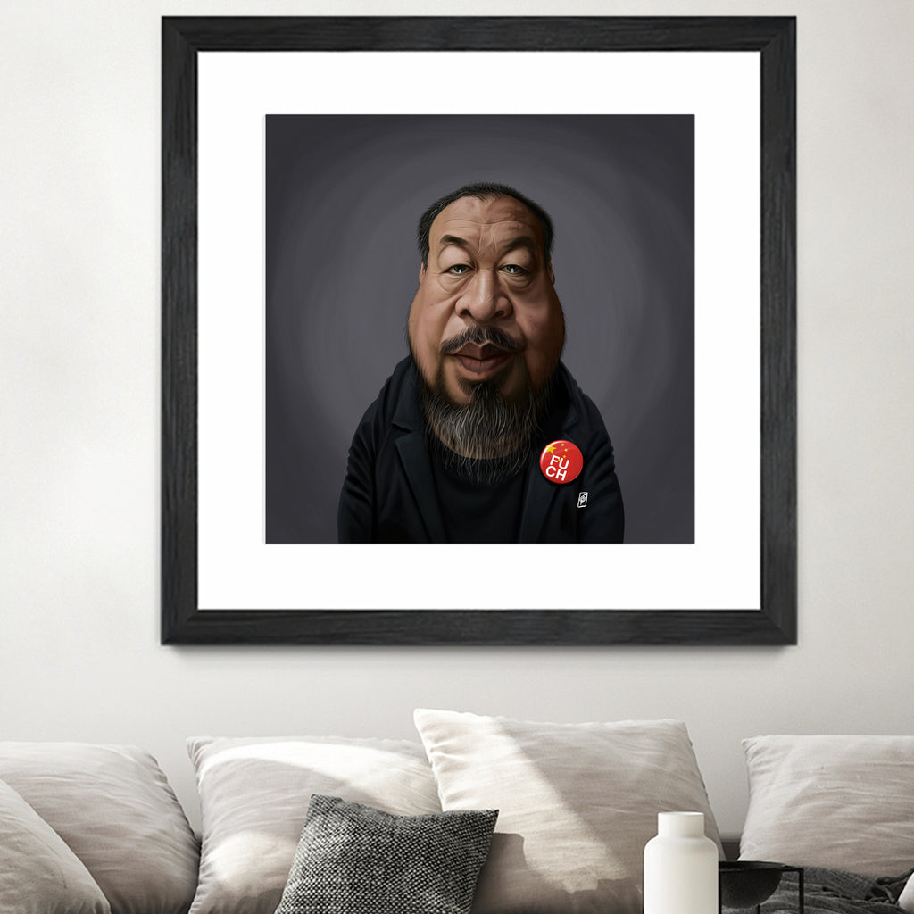 Ai WeiWei by Rob Snow on GIANT ART - black digital painting