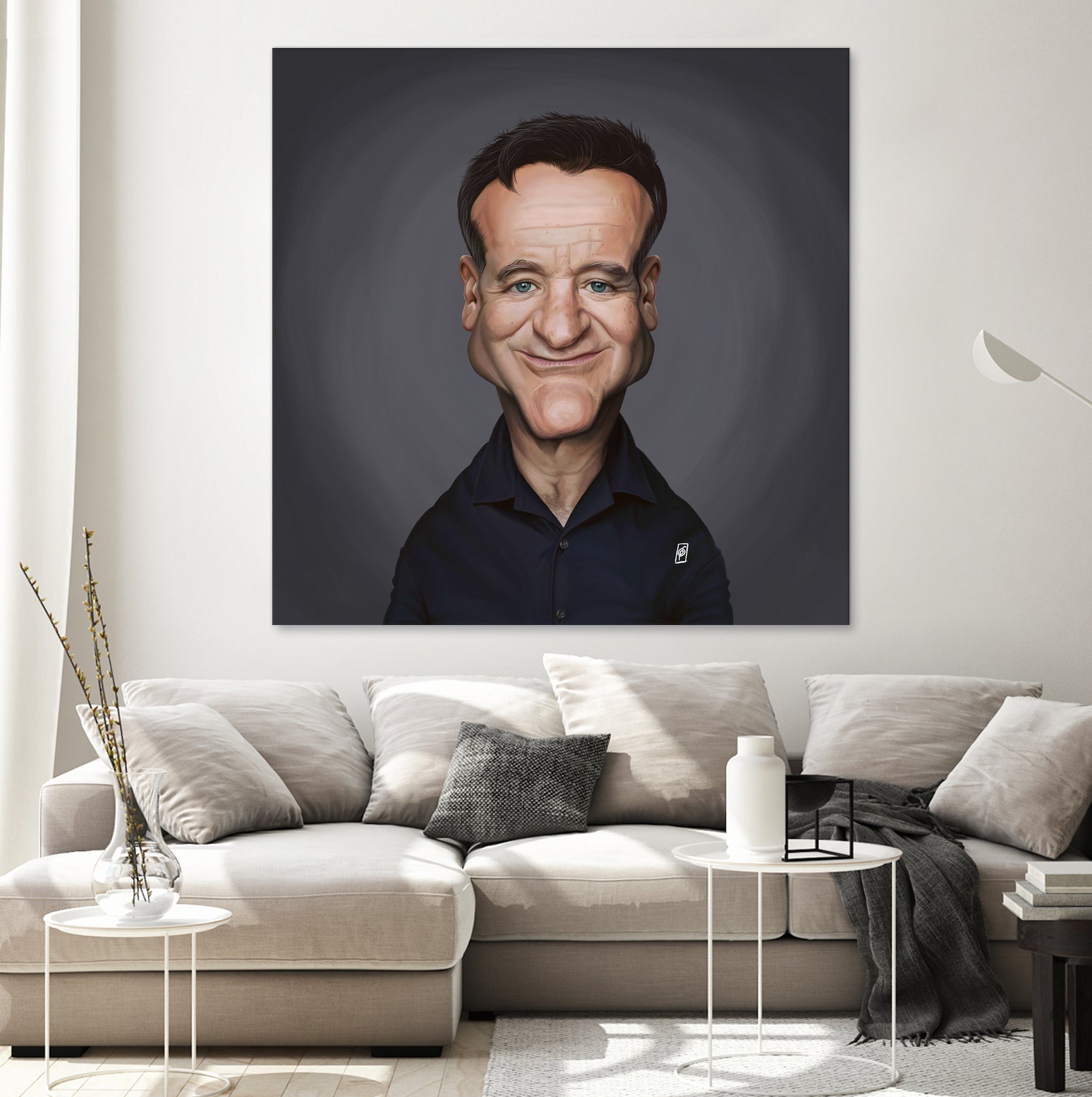 Robin Williams by Rob Snow on GIANT ART - brown digital painting