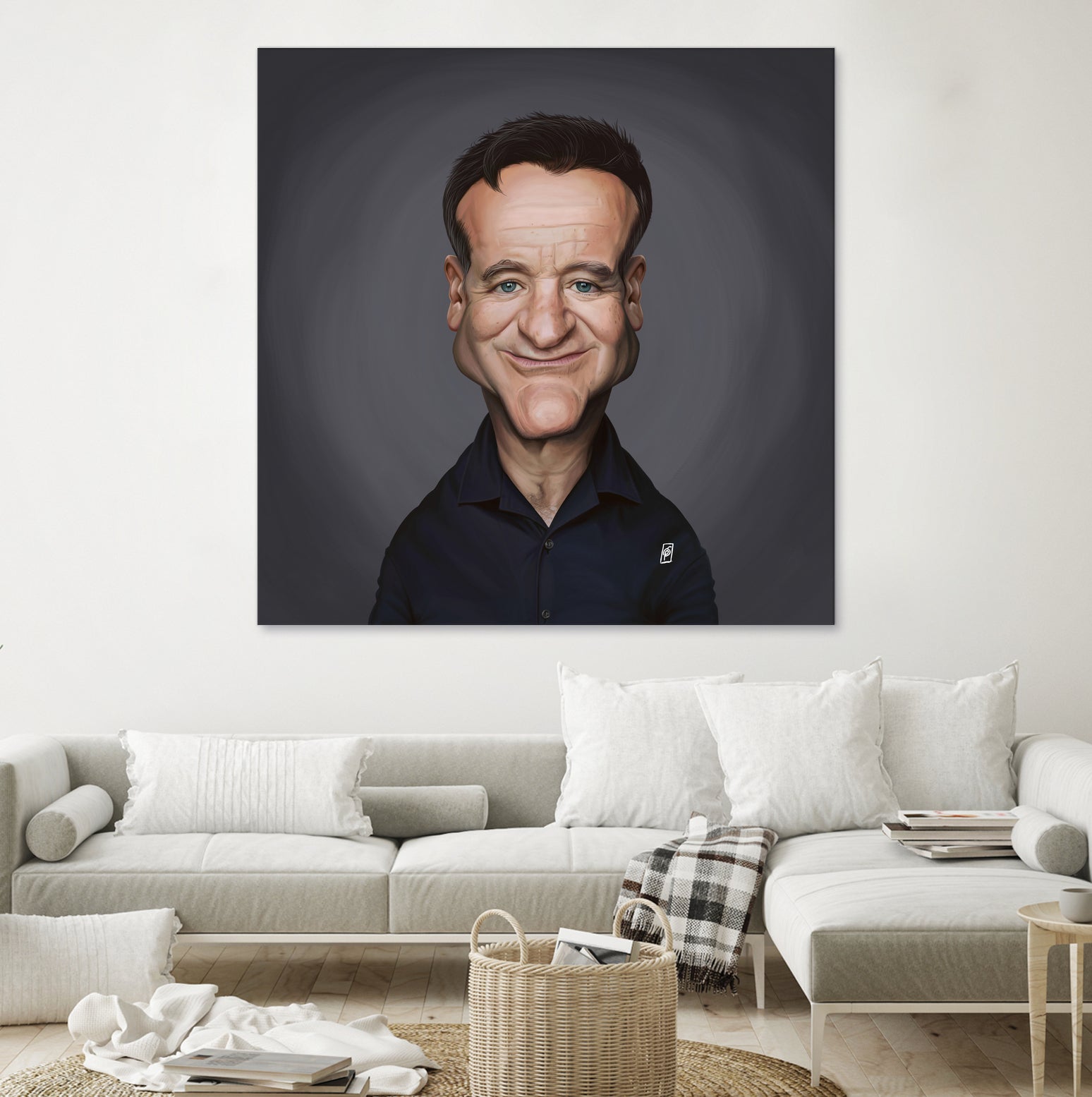 Robin Williams by Rob Snow on GIANT ART - brown digital painting