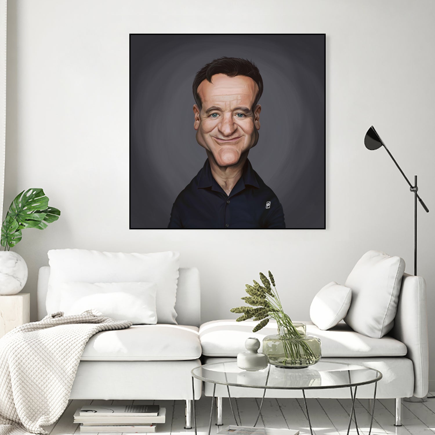 Robin Williams by Rob Snow on GIANT ART - brown digital painting